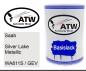 Preview: Saab, Silver Lake Metallic, WA811S / GEV: 500ml Lackdose, von ATW Autoteile West.